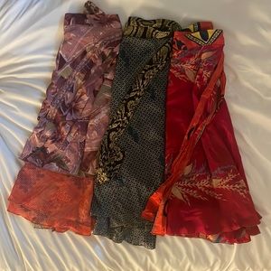 Recycled Sari Wrap Skirt Set